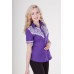 Embroidered blouse "Galychanka" violet
